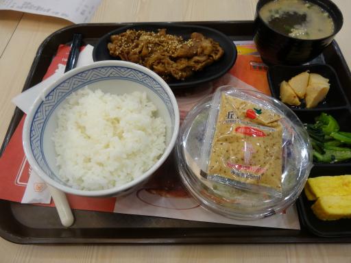 上海吉野家の鉄板牛肉定食