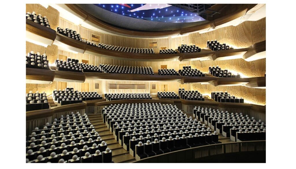 上海音楽院歌劇院の模型内部