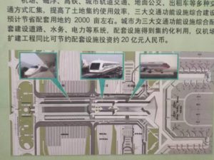 虹橋枢紐の配置図