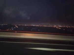 上海の街の灯り