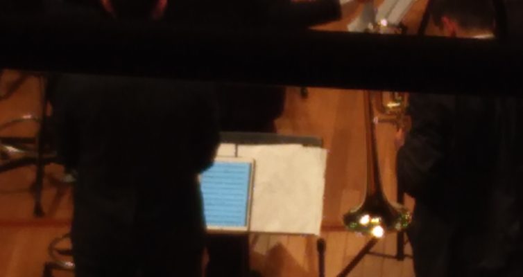 Ipadを楽譜に使っていた奏者